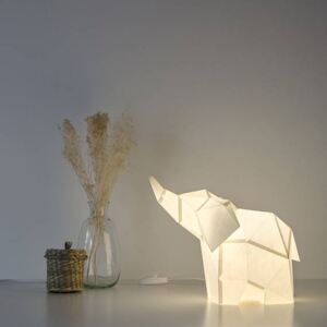 Papírová origami lampa malý slon Owl paperlamps Barva: Růžová