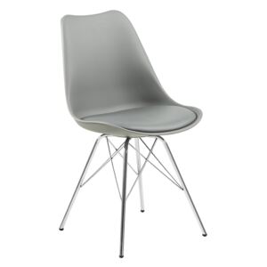Design Scandinavia Jídelní židle Blume (SET 4 ks), šedá