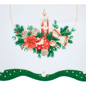 Vánoční ubrus - zelená obdelník 50x100 cm