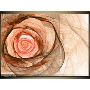 Abstraktní obraz - růže (70x50 cm)