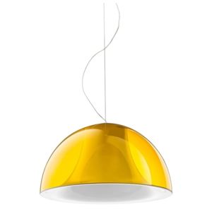 Závěsné světlo Pedrali L002S/BA, 52 cm, transparentní žlutá
