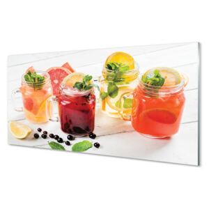 Skleněný panel Skleněný panel Koktejly s citrusy 120x60cm