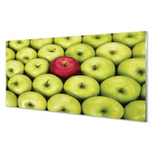 Skleněný panel Skleněný panel Zelená a červená jablka 100x50cm