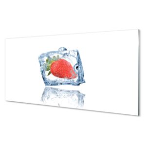 Skleněný panel Skleněný panel Jahodová kostka 125x50cm