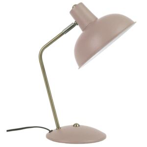 Time for home Světle růžová kovová stolní lampa Earny