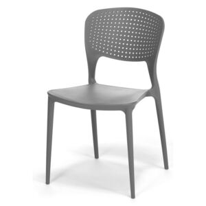 Plastová židle WENDY šedá, cena za ks