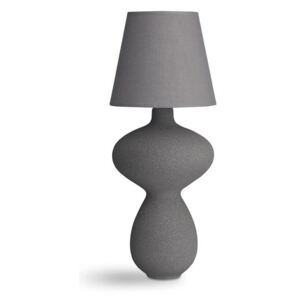 Antracitová kameninová stolní lampa Kähler Design Balustre