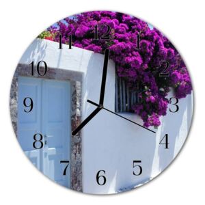 E-shop24, průměr 30 cm, Hnn43996484 Nástěnné hodiny obrazové na skle - Provence