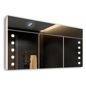Zrcadlová skříňka LED Alpská bílá S3A06