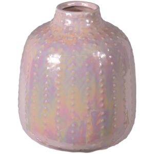 Váza s perletí 16 cm Barva: Růžová
