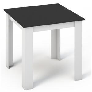 Cassaredo Jídelní stůl MANGA 80x80 bílá/černá
