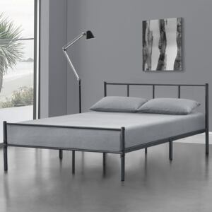 [en.casa] Kovová postel »Laos« AADB-1748 140x200 cm tmavě šedá