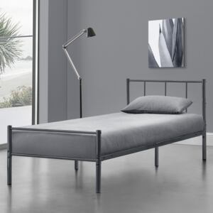 [en.casa] Kovová postel »Laos« AADB-1746 90x200 cm tmavě šedá