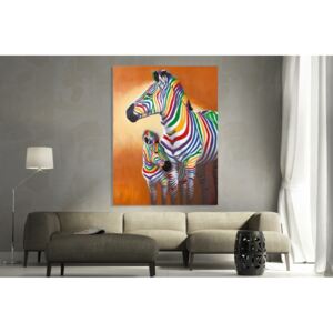 Moderní obraz na zeď - Zebra, 75 x 100 cm