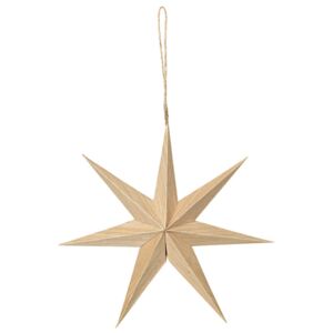 Broste Copenhagen Dřevěná hvězda Venok Natural - 20 cm