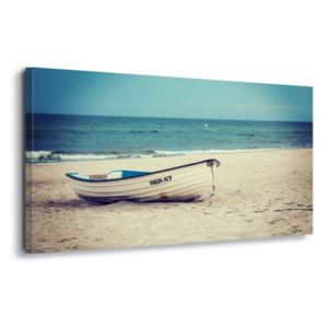 Obraz na plátně - Beach Boat 60x40 cm