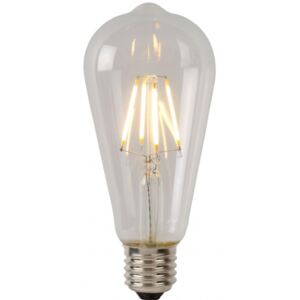 LED BULB - Filament bulb - Ø 6,4 cm - LED Dim. - 1x5W 2700K - Transparant ::