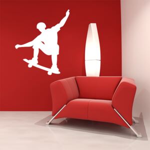 Samolepka na zeď SABLO - Skateboardista 49x90 cm