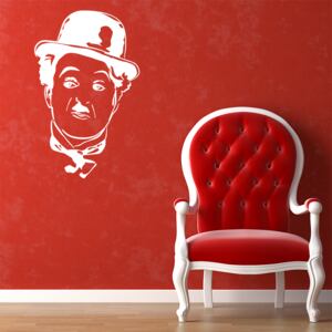 Samolepka na zeď SABLIO - Charlie Chaplin 38x60