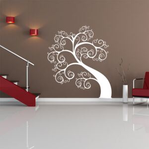 Samolepka na zeď SABLIO - Swirl strom 53x60 cm