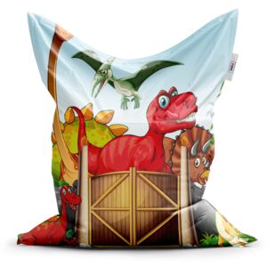 Sedací vak SABLO - Dinosauři 4 150x100 cm
