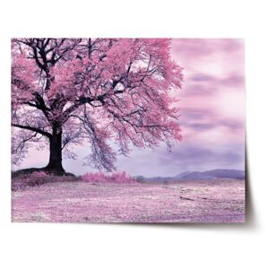 Plakát SABLO - Růžový strom 60x40 cm