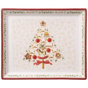 Villeroy & Boch Winter Bakery Delight Podnos na dort/vánočku, 39 x 26,5 cm