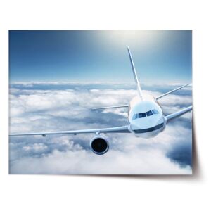Plakát SABLO - Letadlo v oblacích 60x40 cm