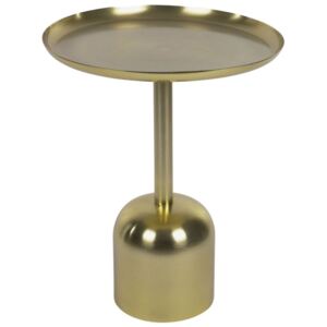Zlatý kovový odkládací stolek LaForma Adaluz Ø 37 cm