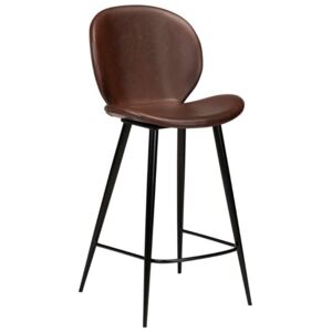 DAN-FORM Hnědá koženková barová židle židle DanForm Cloud 67 cm