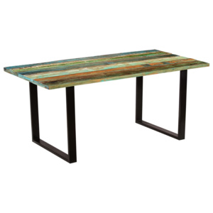 Jídelní stůl z masivního recyklovaného dřeva 180 x 90 x 77 cm