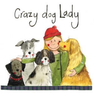 Podložka, podtácek Crazy dog lady, Alex Clark (Podložka pejsci)