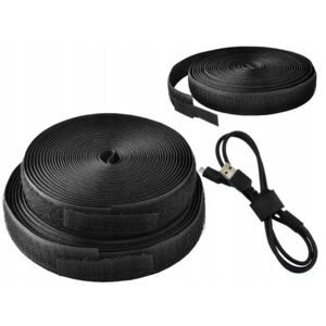 ISO Organizér kabelů - suchý zip 5m, černý, 5831