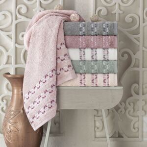 Bambusový ručník Kiara růžový růžová 50x90 cm