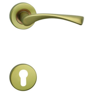 Cobra Kování Giussy-R (hliník) Provedení: BB - klika/klika s otvorem pro pokojový klíč, Povrch (elox): Stříbrný (F1)
