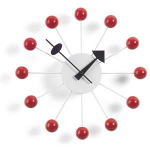 Vitra Hodiny Ball Clock, red