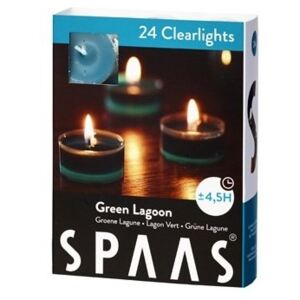 Spaas Čajové 24ks Green lagoon clearlight vonné svíčky