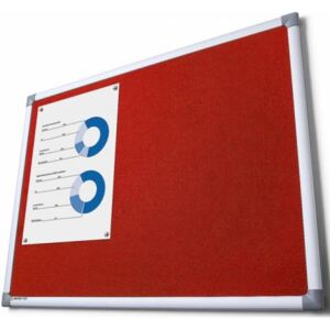 Textilní tabule SCRITTO červená 45x60 cm