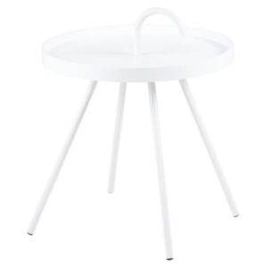 SCANDI Odkládací stolek Mikky 51 cm, bílá
