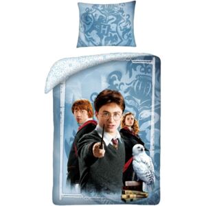 Halantex • Bavlněné ložní povlečení Harry Potter s přáteli - 100% bavlna - 70 x 90 cm + 140 x 200 cm