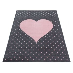 Dětský kusový koberec Bambi 830 Pink | Růžový Typ: 80x150 cm