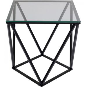 KARE DESIGN Odkládací stolek Cristallo - černý, 50x50cm