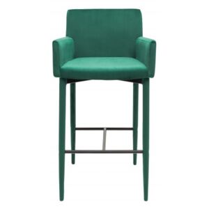 Barová židle MILANO smaragdově zelená Nábytek | Jídelní prostory | Barové židle