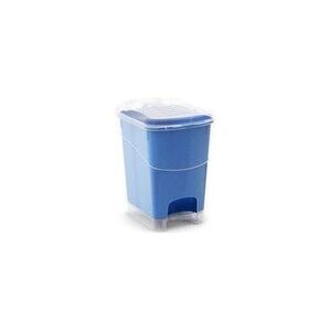 Odpadkový koš Koral Bin L, průhledný / modrý 20L