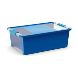 Úložný Bi box M, plastový26 litrů průhledný/modrý