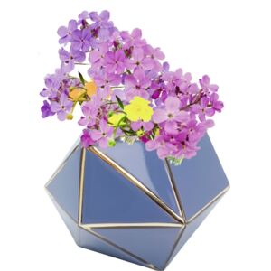 KARE DESIGN Modrá skleněná váza Art Pastel 14cm