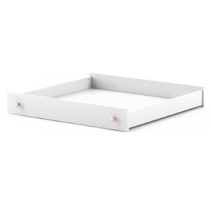 Šuplík k posteli Aimi AI-09, Barva: bílá / bílá + růžová