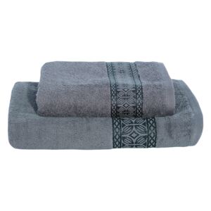 Set ručníku a osušky FLORINA šedý