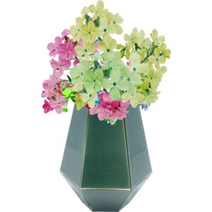 KARE DESIGN Zelená skleněná váza Art Pastel 21cm