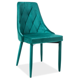 Židle TRIX velvet zelená bluvel78, samet, barva: zelená